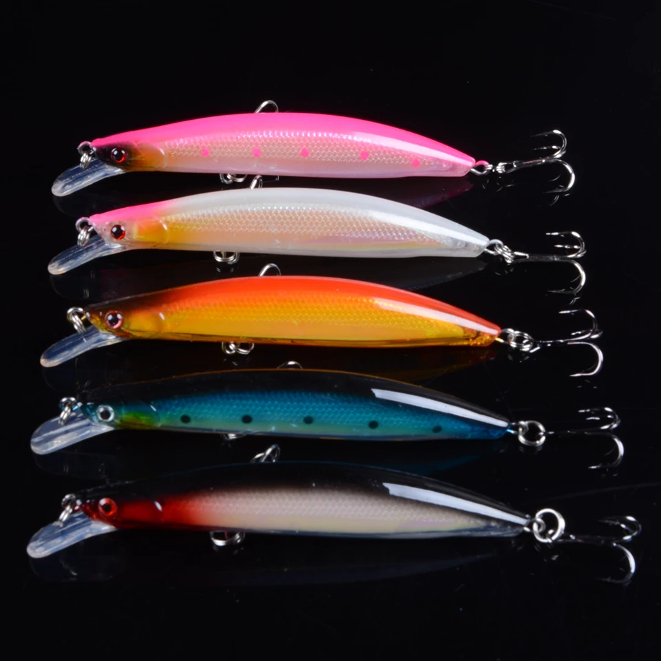 

TQEXSZ 1PCS Fishing Minnow Hard Lures Floating Wobblers Isca Artificial Bait Plastic Crankbaits Pesca Trolling Lure 11.5cm 13g