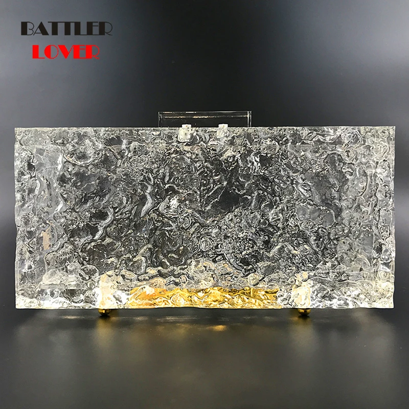 

Women Transparent Acrylic Evening Shoulder Bag Bridal Clutch 2020 Female Fashion Party Prom Wedding Crossbody Handbag Tote Purse