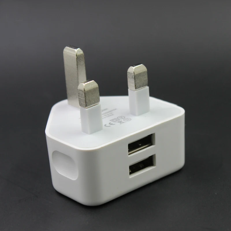 Универсальный 5 В/2 1 а двойной USB порт быстрое зарядное устройство европереходник