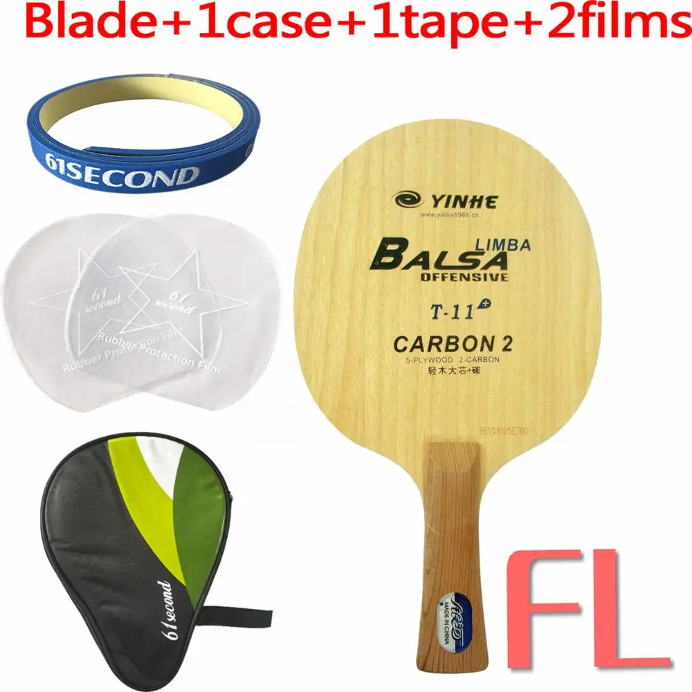 FL with H 1case Galaxy Milky Way Yinhe T-11+ T 11+ T11+ Limba Balsa с лезвием для ракетки для пинг-понга - Цвет: FL with H 1case