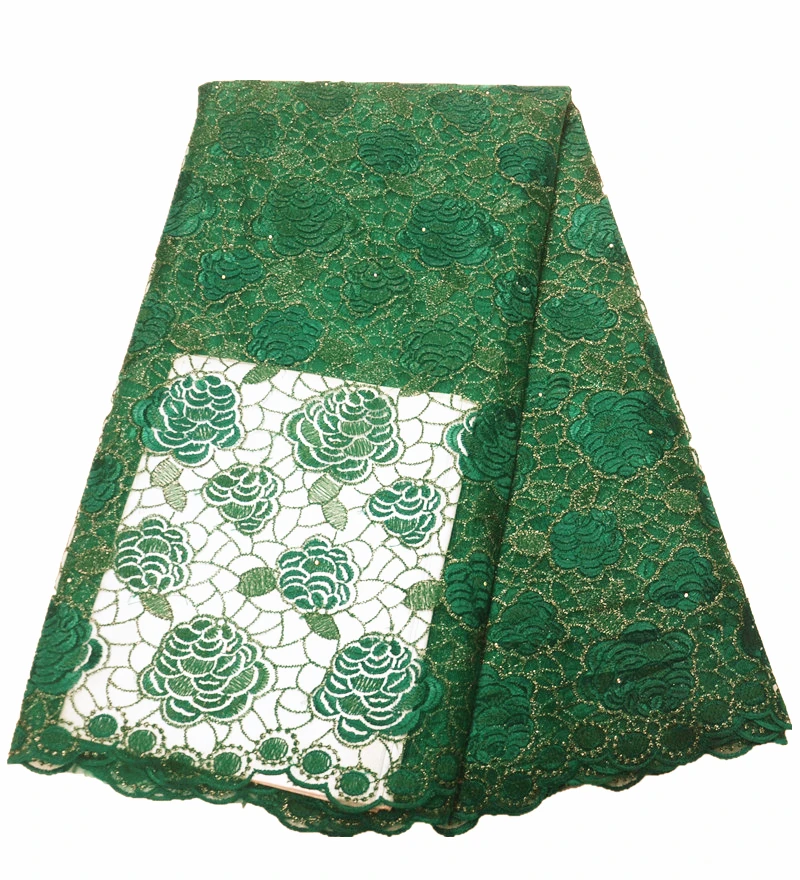 

Новейшая африканская ткань нигерийские французские кружевные ткани зеленая африканская кружевная ткань 2019 Высококачественная кружевная ...