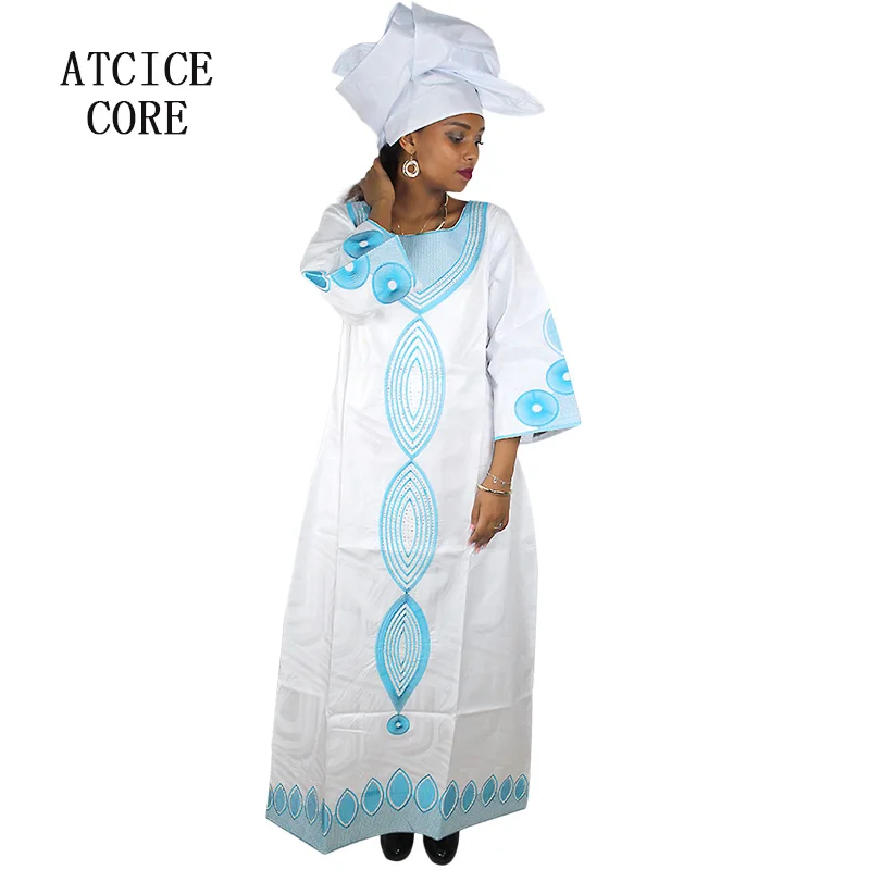 Африканское платье для женщин bazin роскошное дизайнерское длинное с