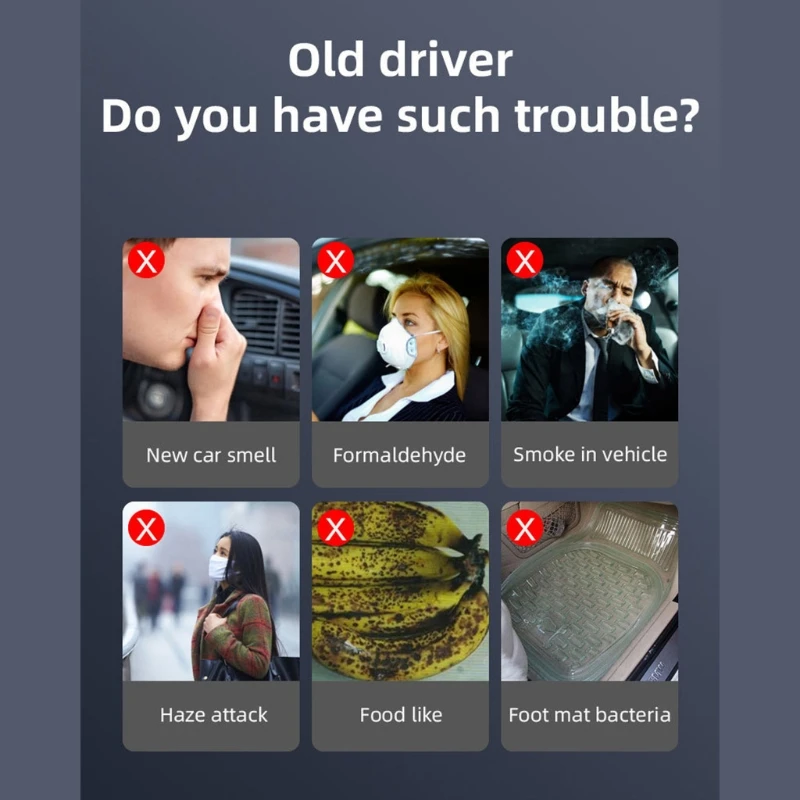 Автомобильный генератор озона очиститель воздуха удаление формальдегида дыма