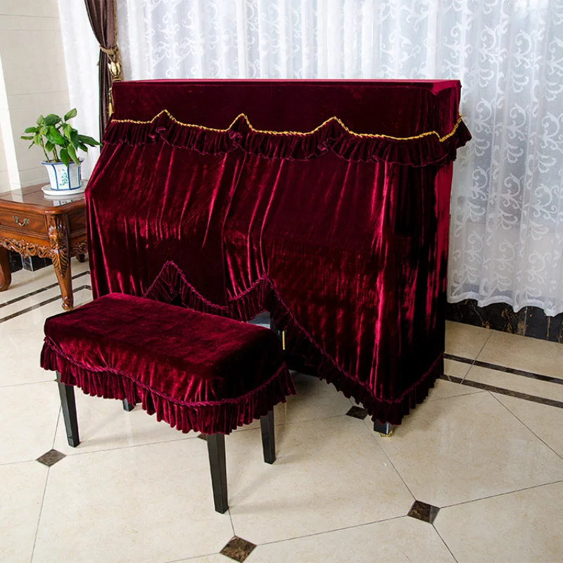 

Full Piano Cover Cloth Upright Piano Cover Cloth Purple Piano Cover Piano Keyboard Dust Cover Grand Piano Cover Premium Velvet