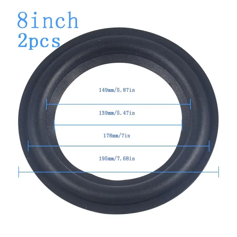 4/5/6.5/8/10/12\&quot Elastic Rubber Ring Speaker Surround Repair Foam Woofer Edge | Электроника