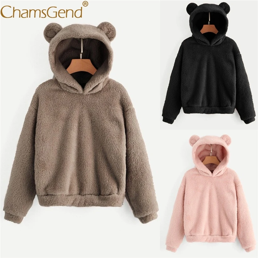 Женская флисовая толстовка с капюшоном теплый пуловер длинным рукавом и