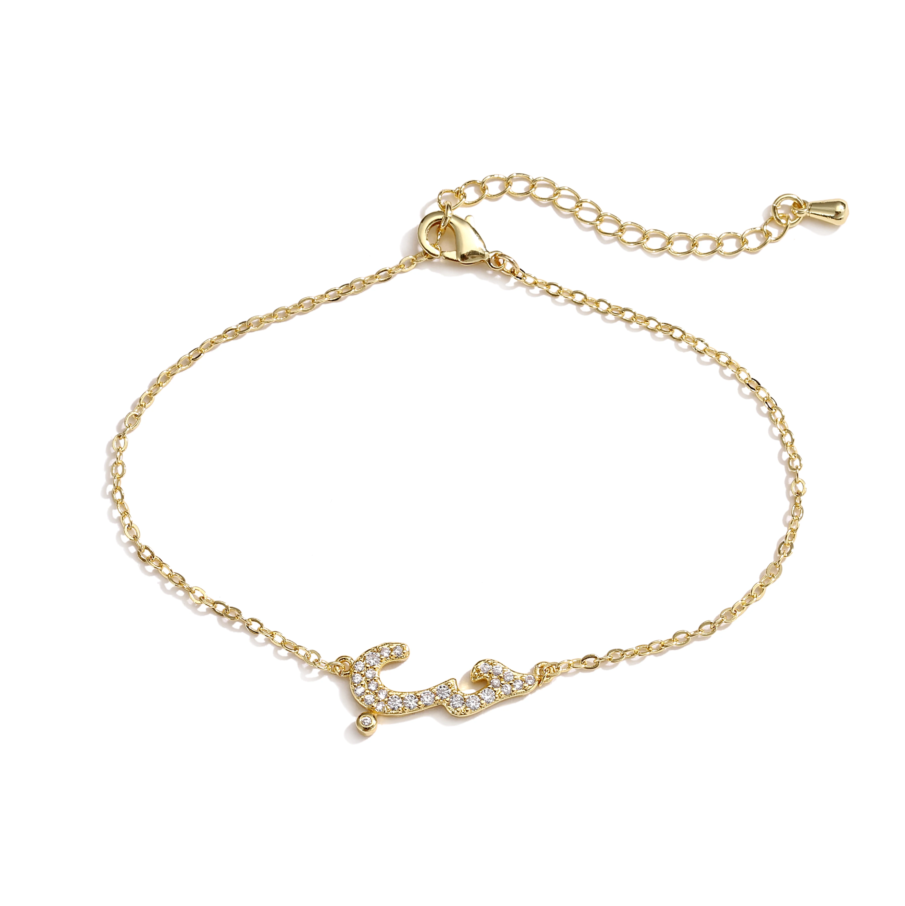 HECHENG персонализированный браслет с подвеской в виде букв арабским именем оптовая