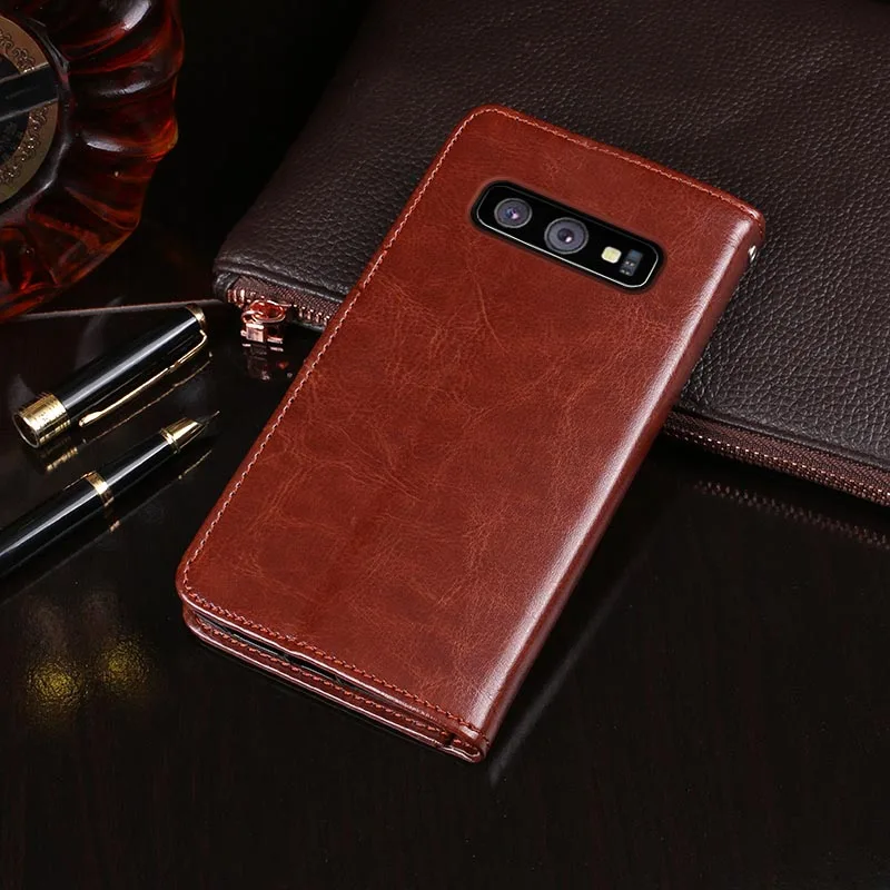 Прочный деловой кожаный защитный чехол iTien для Samsung Galaxy J4 Core S10 Lite Plus ТПУ