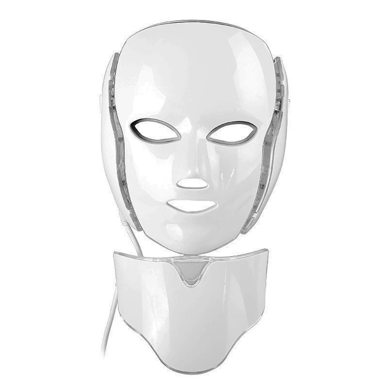 7 цветов светодиодный маска для лица и шеи с кожей омоложение против старения