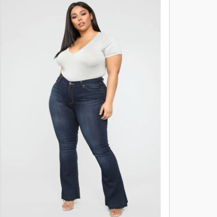 Женские джинсы с высокой талией эластичные облегающие брюки из денима микро