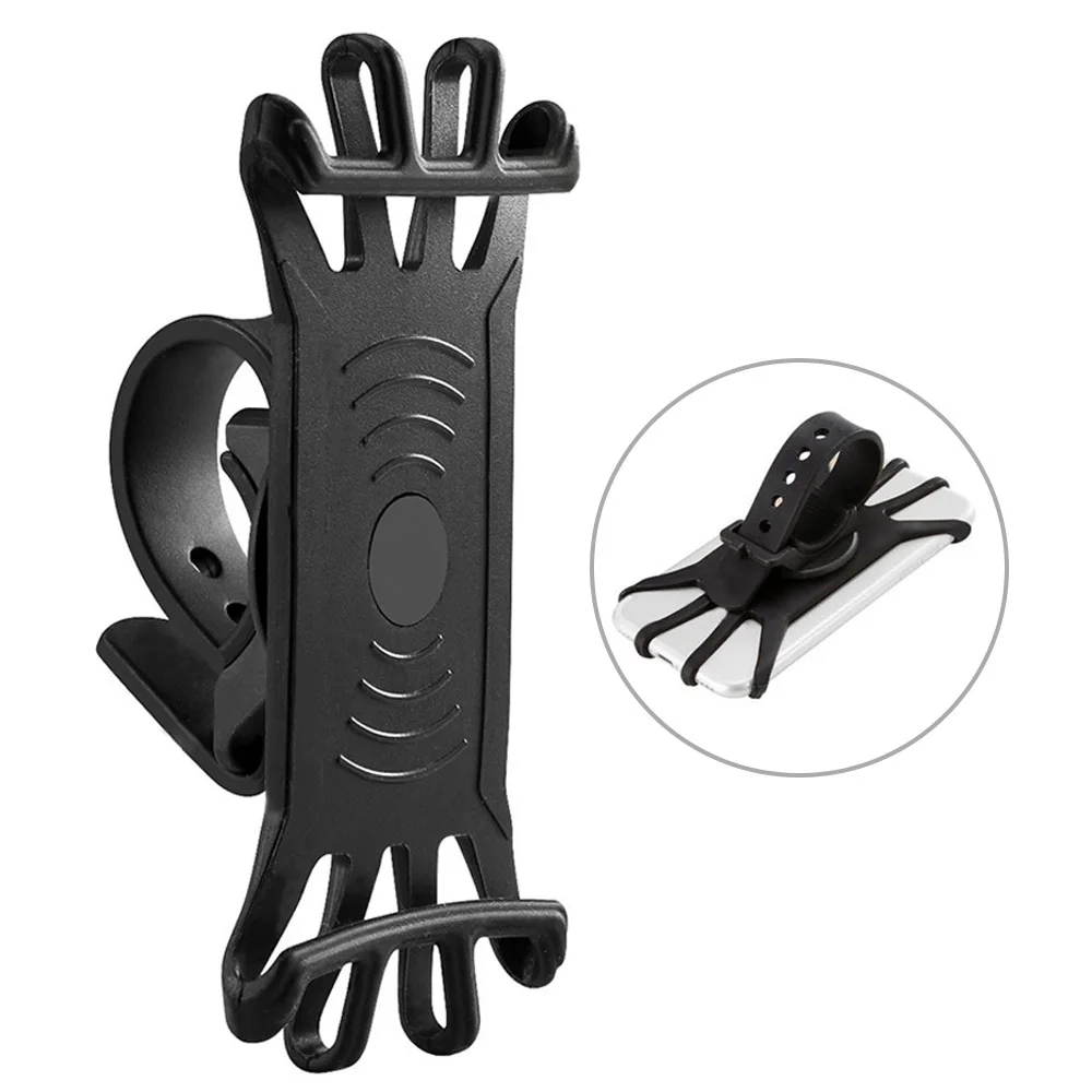 Bike Phone Holder Adjustable Pull Button Anti-shock Mount Bracket Fork For Handlebar Clip Stand GPS | Спорт и развлечения