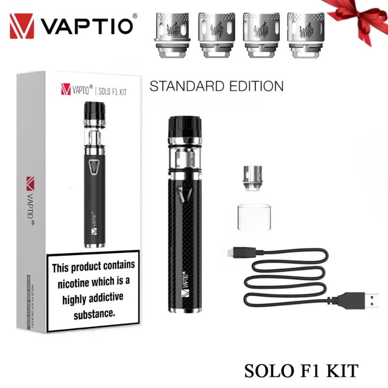Бесплатная доставка Vaptio соло F1 комплект пара ручка Встроенный 1650 мА/ч Батарея 2 мл