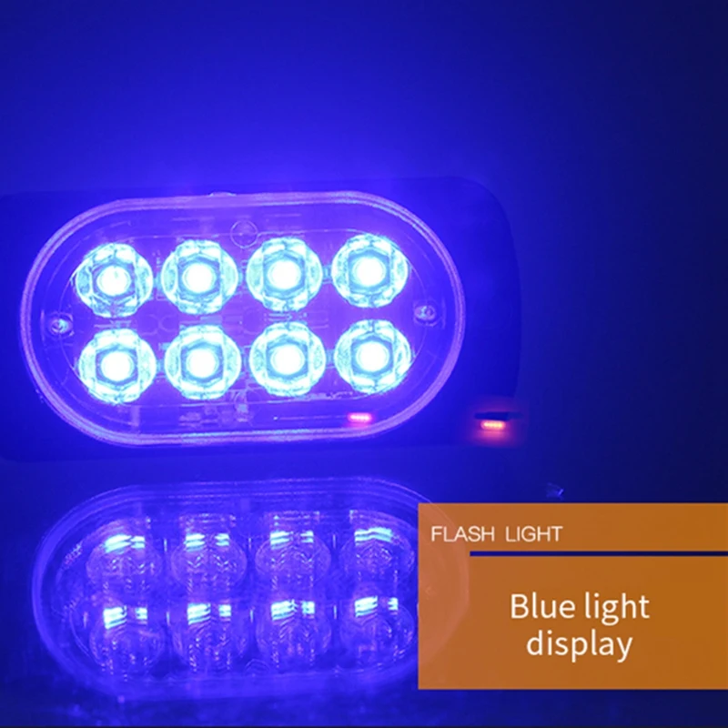 2 шт 8-светодиодной вспышкой для восстановления Предупреждение Strobe Авто срочности аварийного сигнала светильник тумана мигающий светильник