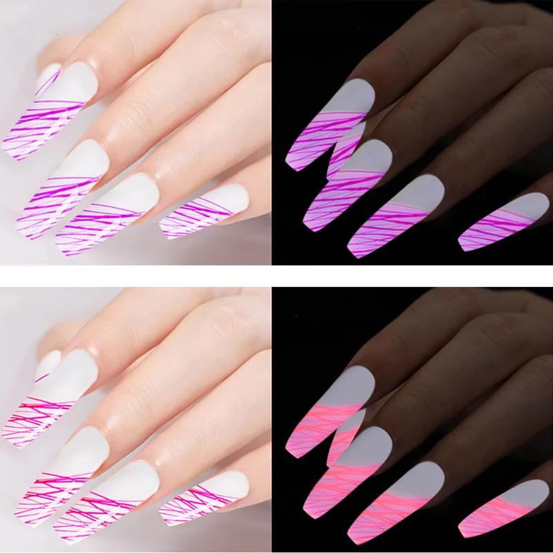 Luminous Gel Spider Line for Nails Art Gel Polish UV Colors Painting Gel Nail Polish Spider Gel Lacquer Web Stickers Gel Polish