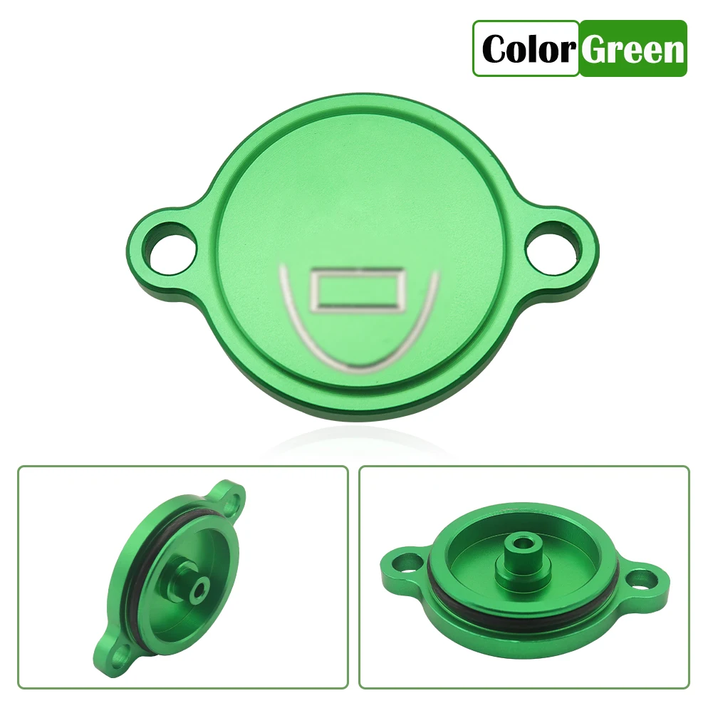 

For KAWASAKI KXF250 KXF 250 2005-2013 2014 2015 2016 2017 2018 Motorcycle Drit Bike XSC CNC Billet Oil Filter Cover Cap For