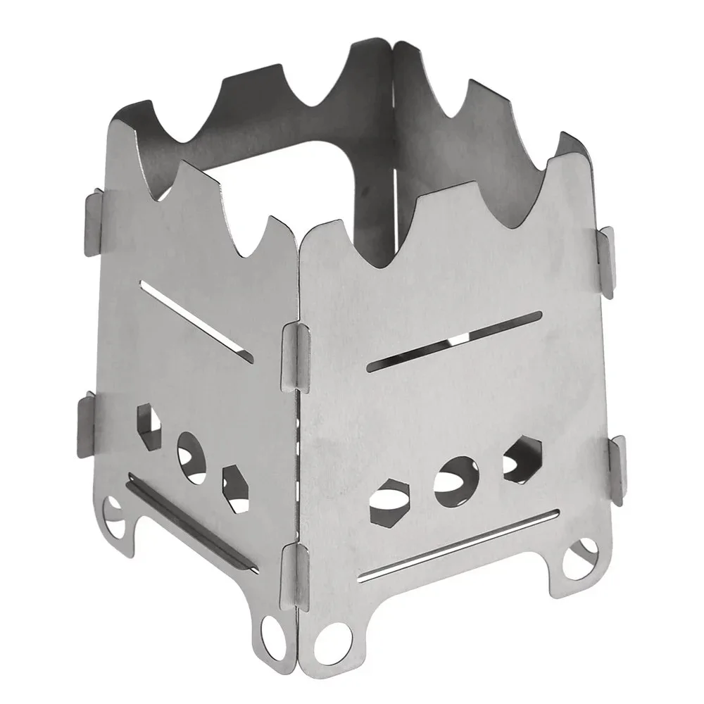 

Outdoor Camping Stove Titanium Portable Ultralight Folding Wood Stove Pocket Stove Camping Fishing Hiking Stove Tool