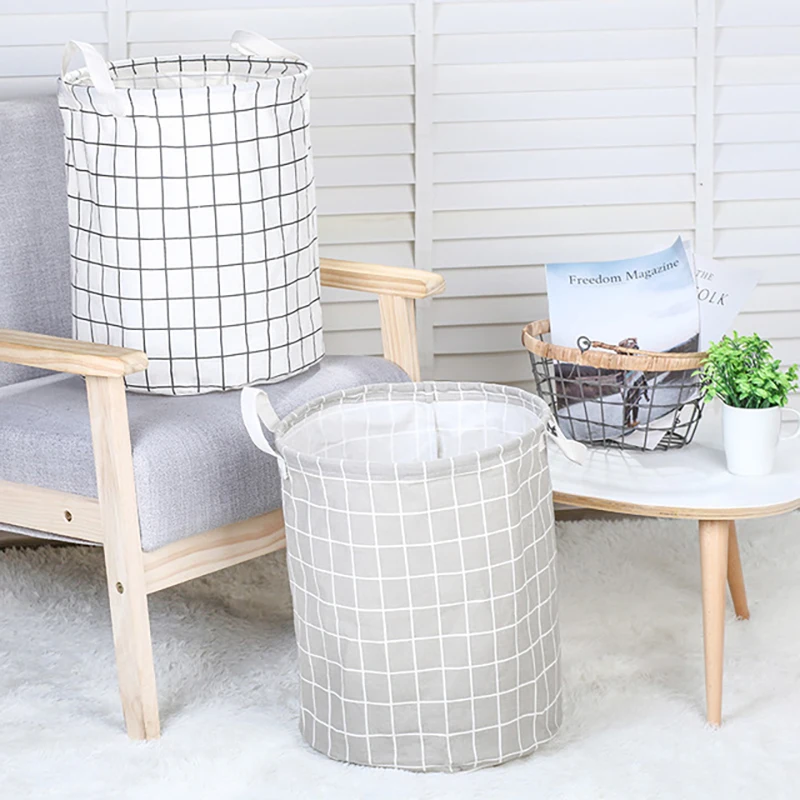 Корзина для белья из бытовой ткани Складная Большая корзина хранения грязной