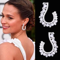 larrauri 2019 luxury bridal women pearls stud earrings shiny gorgeous jewelry top attractive high quality handmade earrings