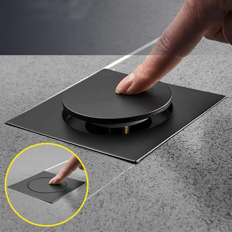 Новый трап для пола латунный квадратный всплывающий напольный сливной крышка