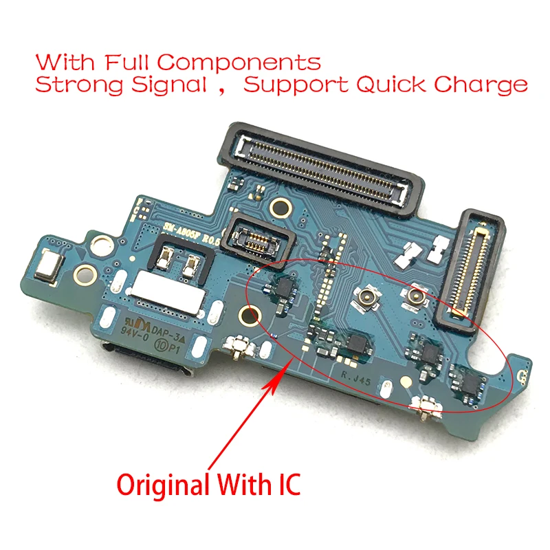 Новая плата зарядного устройства PCB Flex для Samsung Galaxy A80 A805F USB-порт коннектор