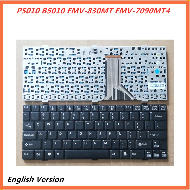 Клавиатура на английском языке для ноутбука Fujitsu LifeBook P5010 B5010 FMV-830MT FMV-7090MT4 |