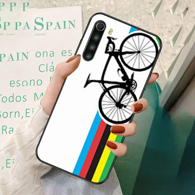 

BIKE CYCLING Art Black Soft Phone Cases For Redmi 7 8 9 A K20 30 Pro Note 8 9 Pro 9s