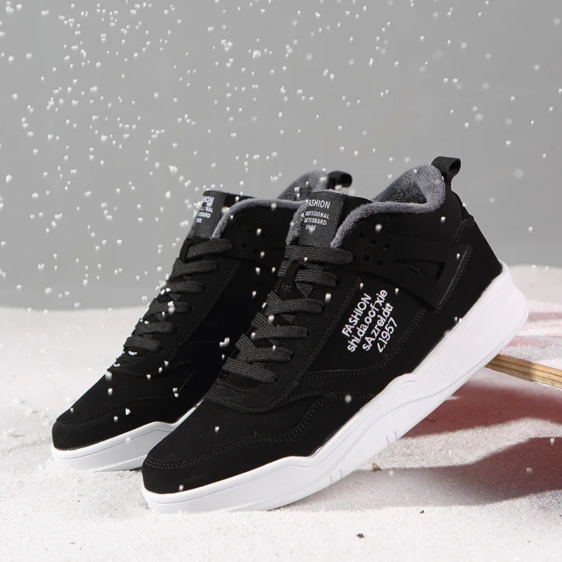 

FEBMOFL Winter Mens Shoes Fashion Warm Casual Shoes Outdoor Lightweight Trainer Sneakers for Men Masculino Zapatillas Hombre