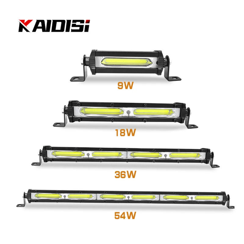 New5 8 14 21 Inch Car LED Light Bar 9W 18W 36W 54W Driving Off Road Car 12V 24V For SUV ATV Truck Motorcycle Auto Boat Work Lamp