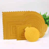 mousse cake boards paper cupcake dessert displays tray gold cake board paper base pastry baking mat cake decorations tool