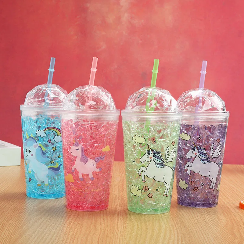 Креативная уличная летняя чашка для льда гелевая охлаждающая двойная