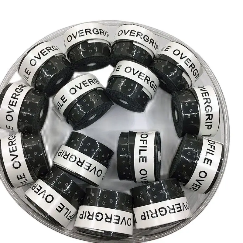 (60 шт./лот) Нескользящая перфорированная Теннисная ракетка Overgrip на ощупь для