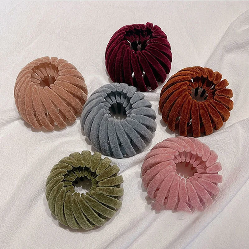 

1pc Fashion Women Hair Bun Hair Claw Horsetail Buckle Hair Clip Bird Nest Expanding Hair Accessories Female Ponytail Holder