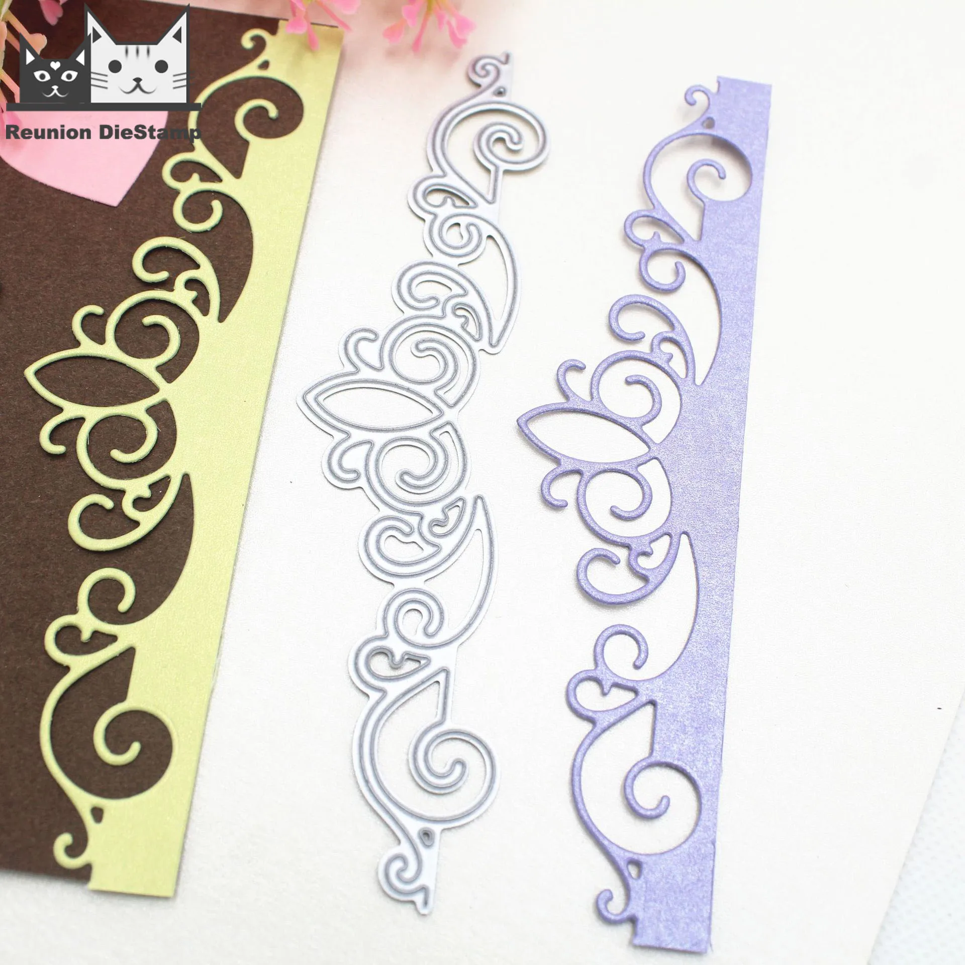 Реюньон Корона кружева металлические режущие штампы трафарет для скрапбукинга