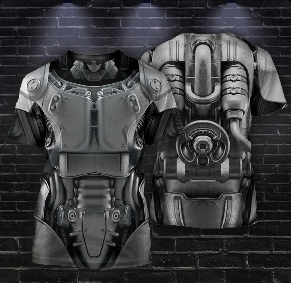 Футболка Knight Templar Armor с 3D принтом косплейная рубашка коротким рукавом для мужчин и