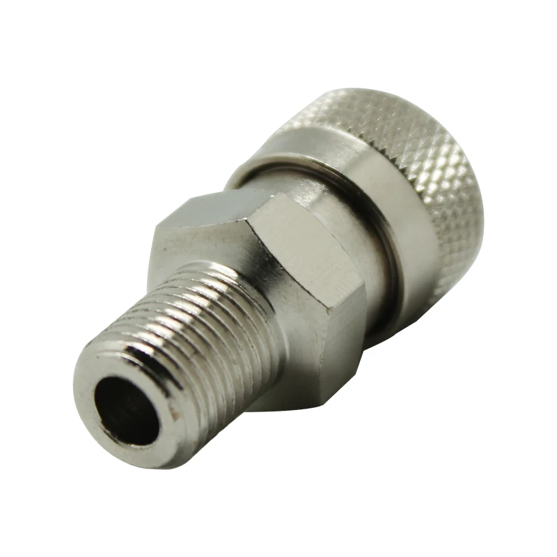 2 шт./лот 1/8BSP & 1/8NPT M10 * 1 шланг для зарядки Paintball PCP фитинг из нержавеющей стали с