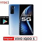 Смартфон vivo iQOO 5, 12 Гб, 128 ГБ, Snapdragon 865, 5G дюйма, 55 Вт, приборная панель, зарядка 120 Гц, частота обновления экрана, KPL, сотовый телефон Android