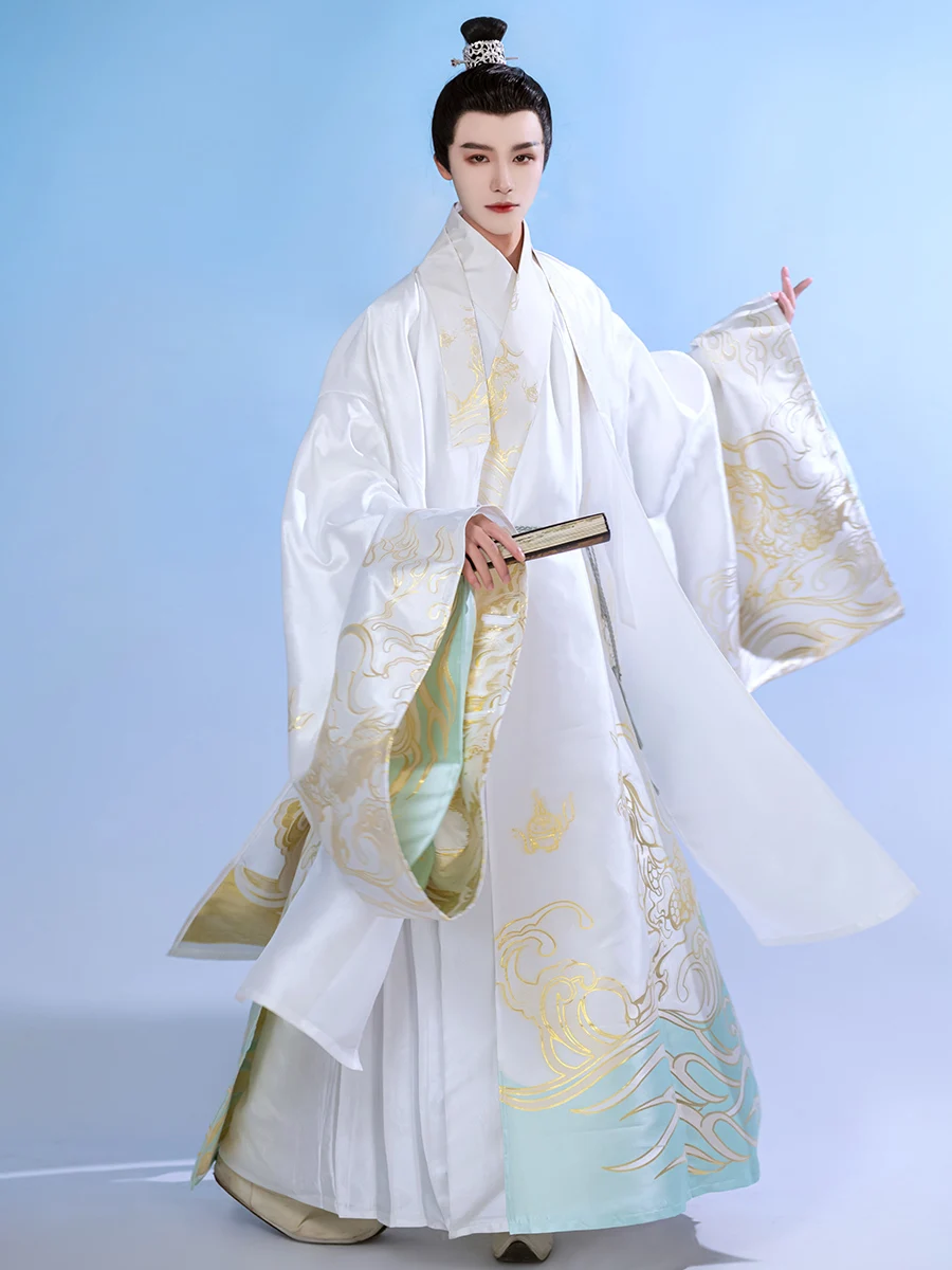 2023 hanfu men chinese costume hanfu cosplay costumes ancient chinese traditional ming dynasty clothing male loose style suit