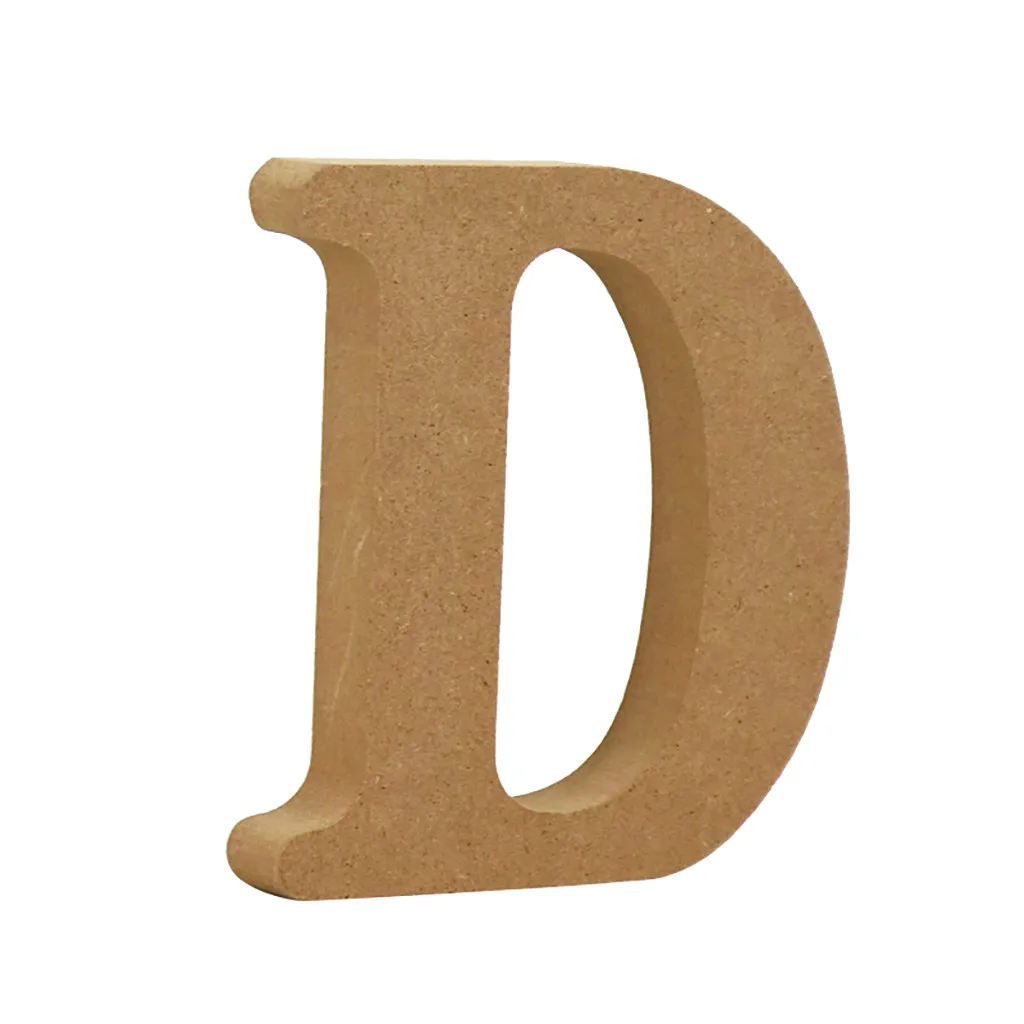 Золотые деревянные буквы английского алфавита 1 шт. индивидуальное имя дизайн