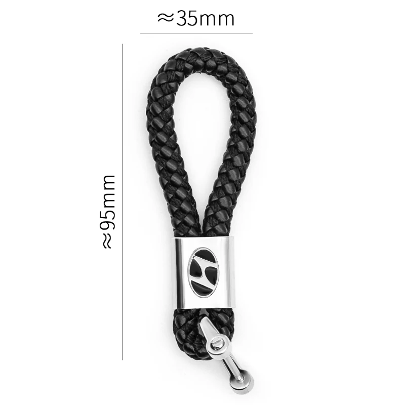 

metal 3D logo keychain fashion braided rope suitable for Hyundai-VERNA Verna MISTRA sonata ELANTRA LA-FESTA sonata i10 i20 30 40
