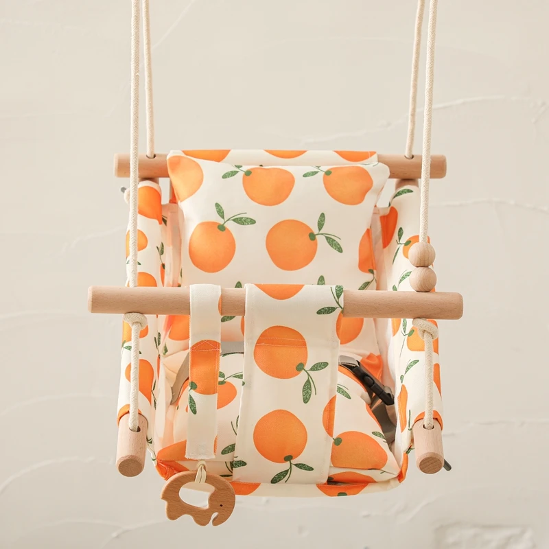 Hammock Safety Outside Indoor With Cute Animals Pendant For Baby Rocker