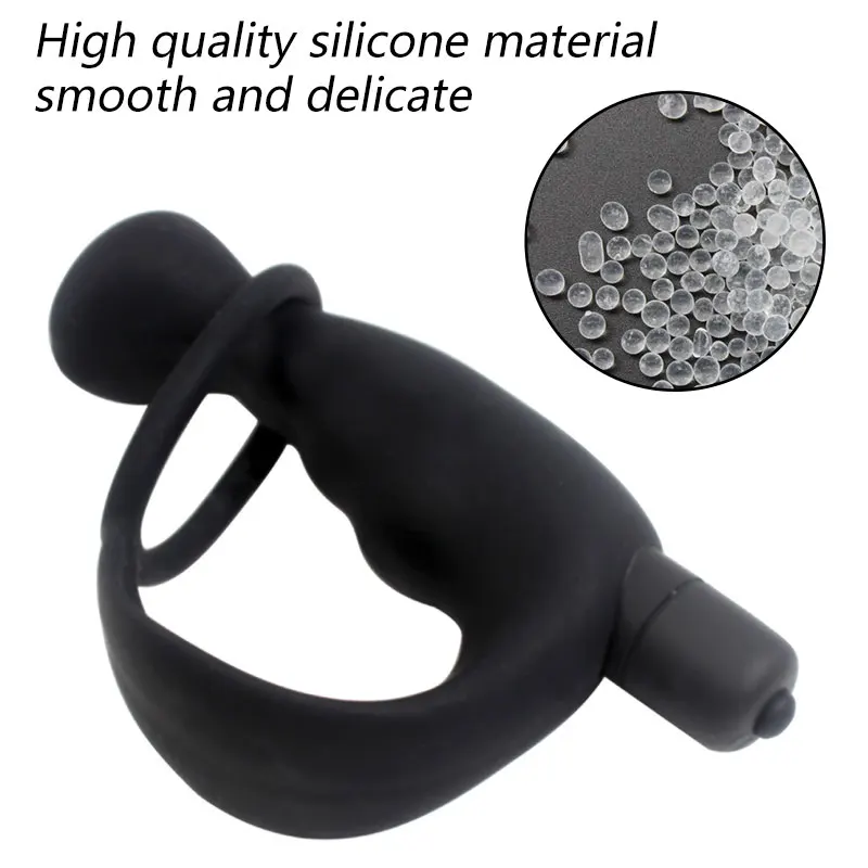 DOPAMONKEY Prostate massage silicone Anal Plug Dildo10 speeds Vibrator Butt Delay Ejaculation Ring Sex Toys For Men Gays | Красота и