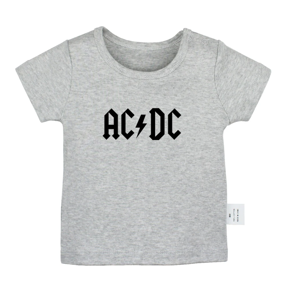 JbBabyYG202D Рок-Группа ACDC Malcolm Angus Brian Cliff Phil, дизайнерские футболки для новорожденных, однотонные футболки с короткими рукавами для малышей - Цвет: JbBabyYG202D