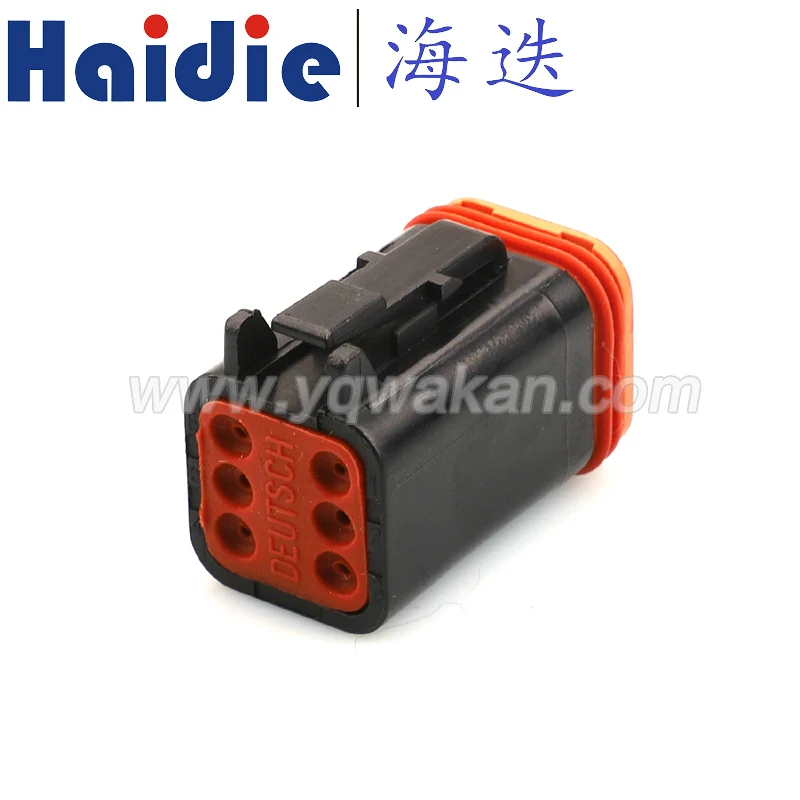 

Free shipping 5sets 6pin 1.6mm automotive electric wire harness plug plastic waterproof connector DT06-6S