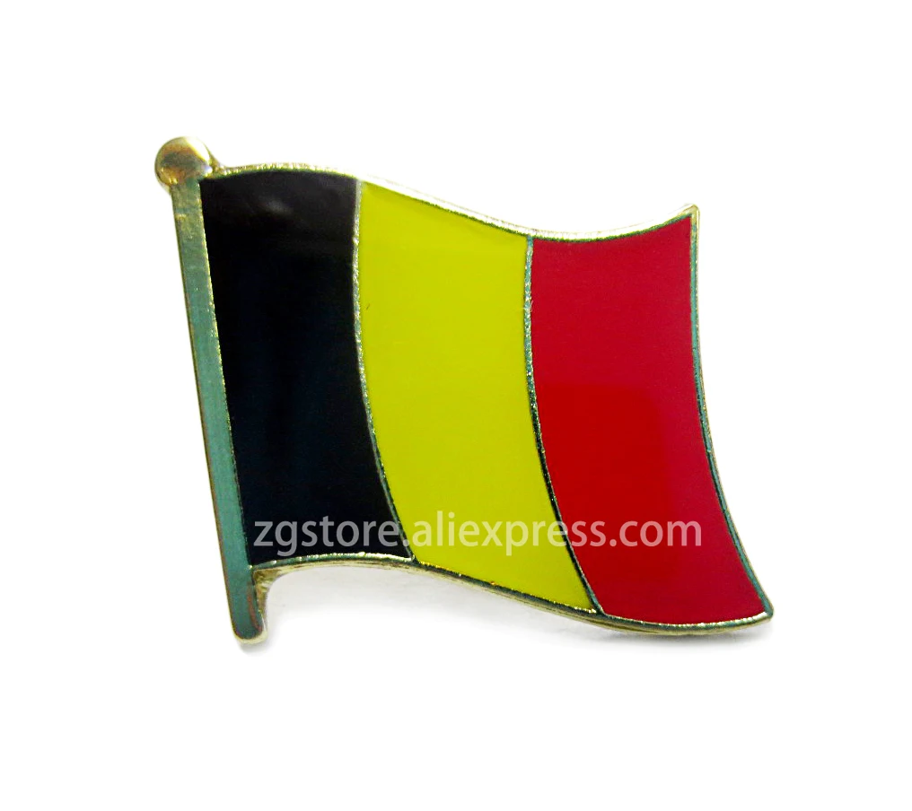 

Wholesale Lot of 10 pcs National flag Lapel Pins brooch Badge Emblem Belgium