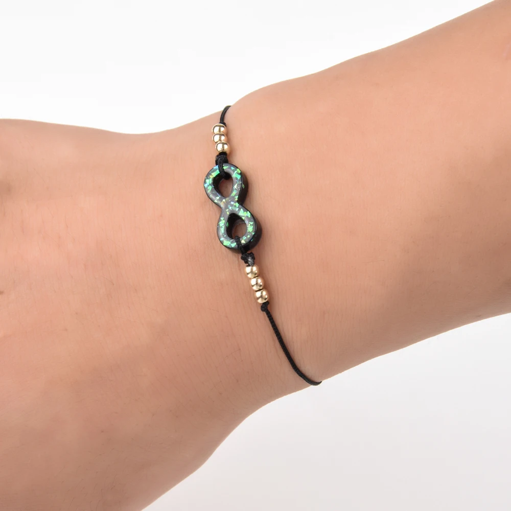 12 шт./лот акриловый ацетат Блестящий Бесконечность любовь очаровательные