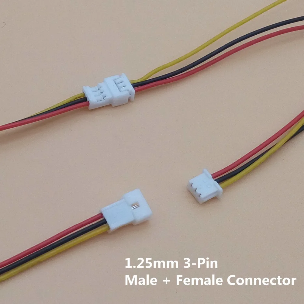 100 компл./лот разъем Micro JST 1 25 мм 2Pin 3Pin 4Pin штекер и гнездо с проводами кабели