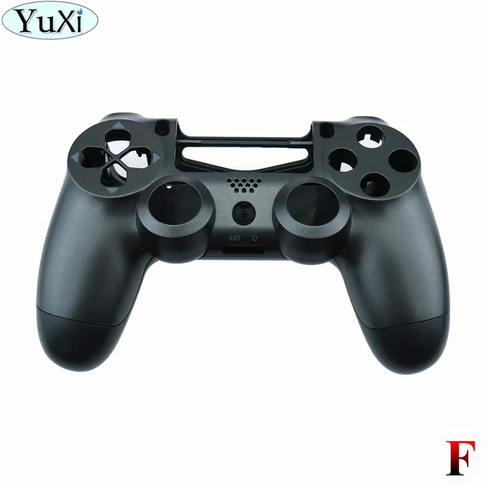 F YuXi для sony для PS4 Pro тонкий контроллер пластик JDS 040 JDM-040 чехол Передняя Задняя крышка корпус с кнопками мод комплект - Цвет: F