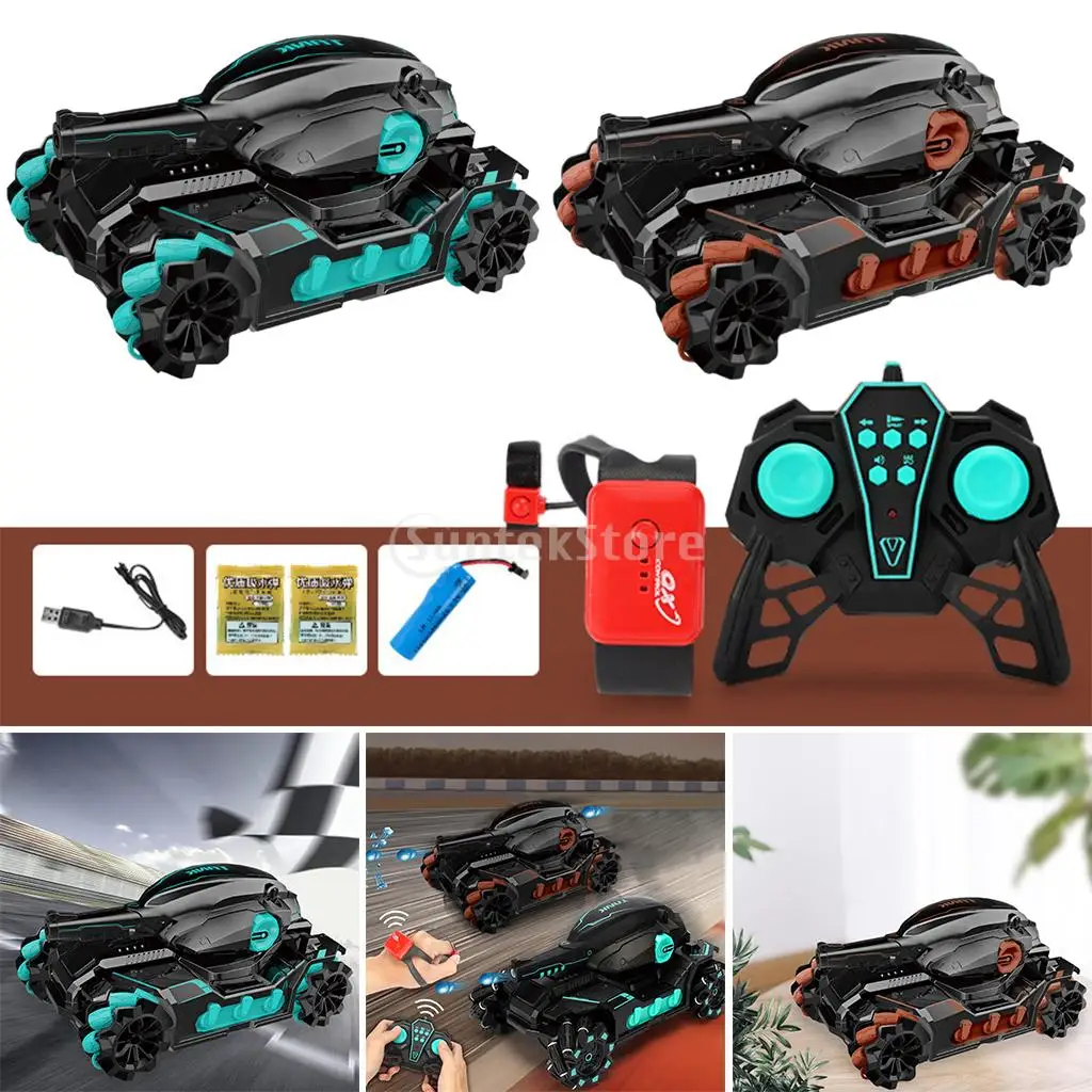 Водяная бомба RC Танк игрушечный автомобиль жест индукционный трюк 360 Вращающаяся