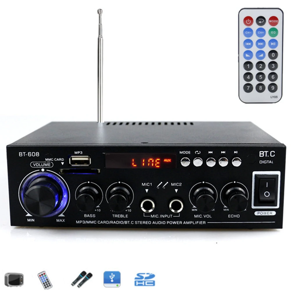 Низкий уровень искажений черный HIFI музыкальный Bluetooth цифровой плеер портативный