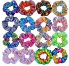 100 шт.лот, блестящая металлическая эластичная резинка для волос с лазером для женщин и девушек, резинки для волос, держатель для конского хвоста, повязка на голову